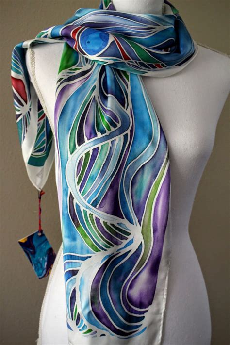 handpainted silk scarves.